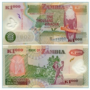 1 000  Kwacha note