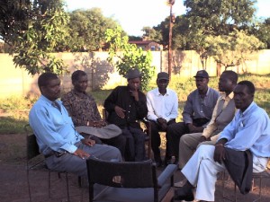 Kitwe Musicians relax in Wusakile, Kitwe - 4th February, 2001