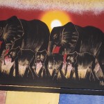 Elephant paintings 38 - Chisokone market - Kitwe