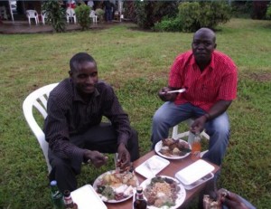 Icilanga Mulilo ceremony - The Groom with friends- kitweonline