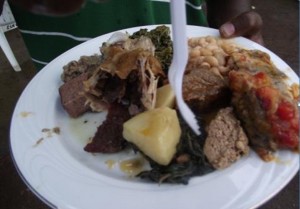 Icilanga Mulilo ceremony - Meat dish - kitweonline