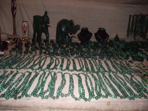 Necklaces - malachite 22 - Chisokone market - Kitwe