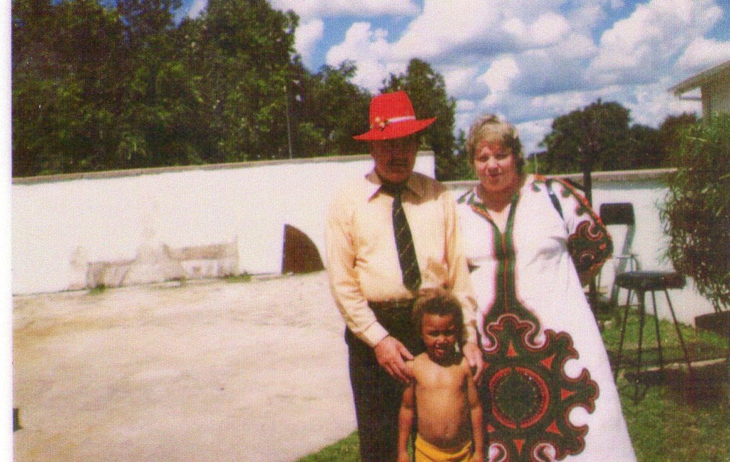 Lynda Wangongo with the lateGeorge Hardy - circ 1980