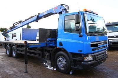 DAF CF75 FA CF75  310 6x2 FLAT BED WITH CRANE 2006