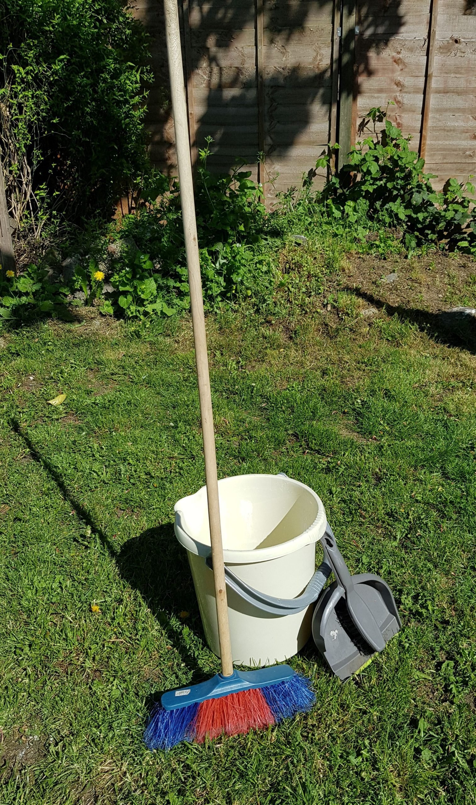 Dust pan and Broom