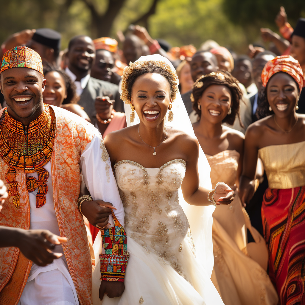 Bride Groom and Friends